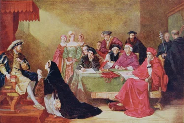Der Prozess von Katharina von Aragon, Illustration aus 